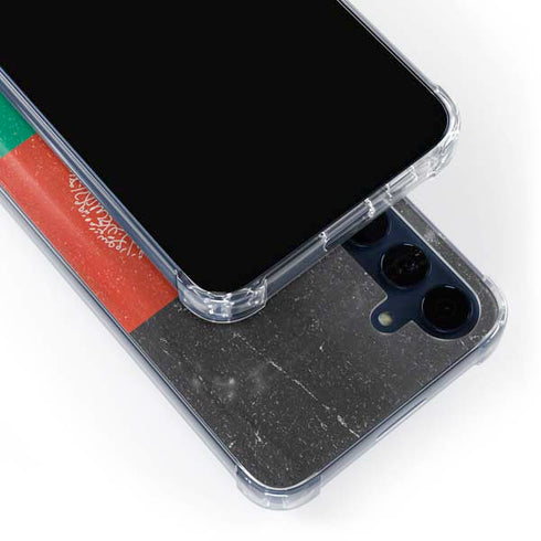 Afghanistan Flag Distressed Galaxy S24 Clear Case